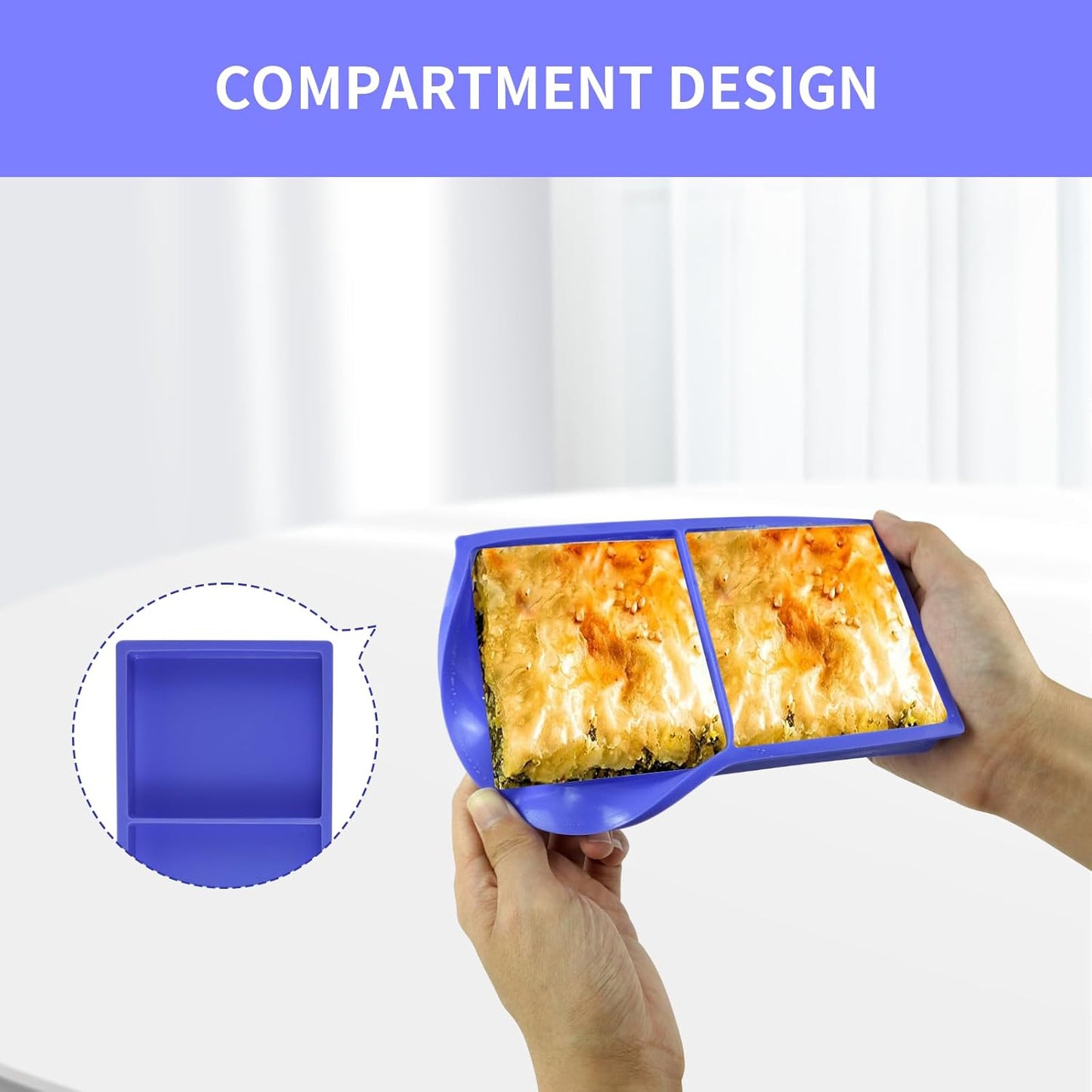 4 Pcs Silicone Tray Dividers for Harvest Right Freeze Dryer,Silicone Food Molds for Harvest right freeze dryer accessories，Reusable Dryer Food Freezer Trays (Purple,4 Cavities)