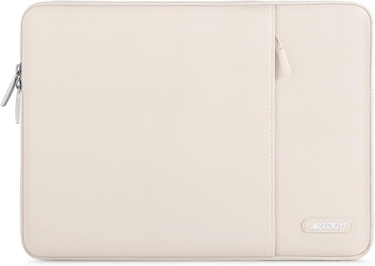 MOSISO Laptop Case 13.3 inch, 13-13.3 inch Laptop Sleeve Compatible with MacBook Air/Pro 13/Pro 14 M5 M4 M3 M2 M1, HP Dell ASUS Lenovo,Polyester Vertical Computer Sleeve Bag with Pocket, Sand