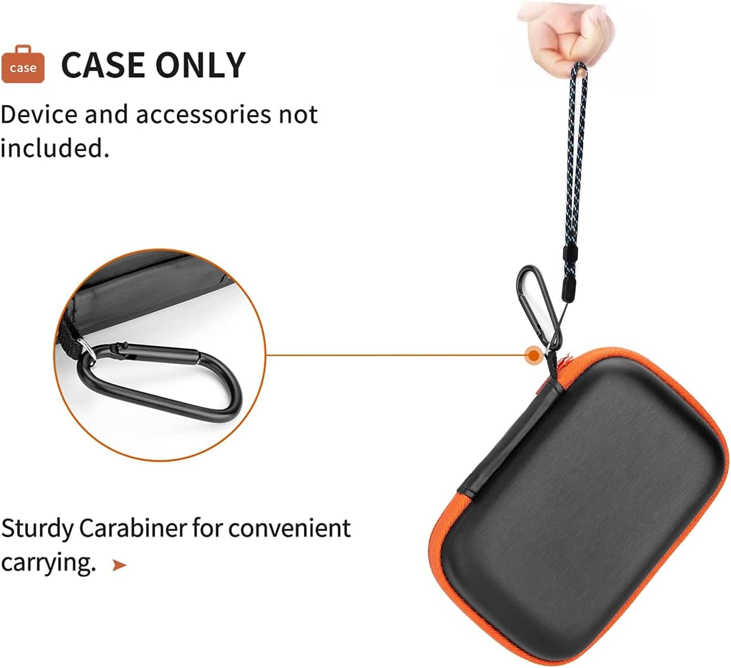 Hard Drive Case for Samsung T7 Shield, Compatible with SanDisk 500GB-4TB Touch Portable Hard Drive Storage Case, Storage Holder for Mac and PC Computer SD Cards (Storage Bag+Cable 2-Pack)