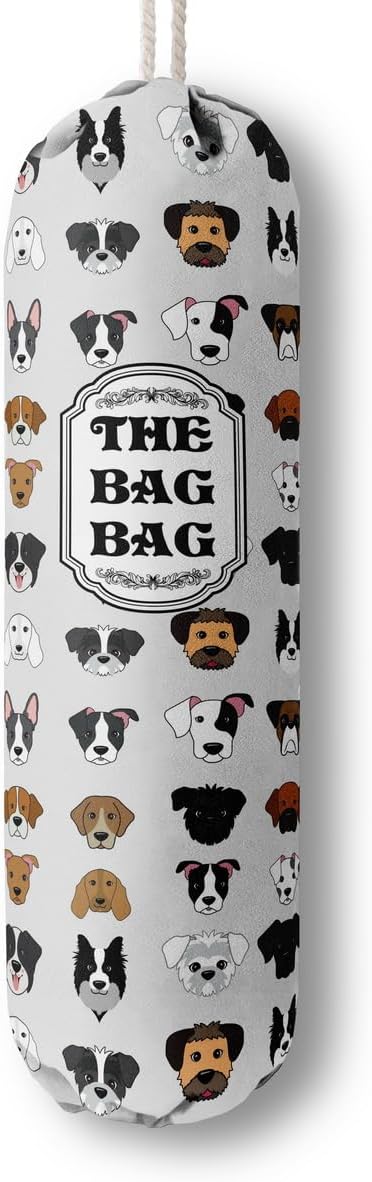 Grocery Bags Holder Organizer For Shopping Bags, Wall Mount Plastic Bags Storage Container Dispensers, Pet Lovers Home Kitchen Bags, The Bag Bag Grocery Bag Holder, Gifts For Women Dog Mom Dad (G-9)