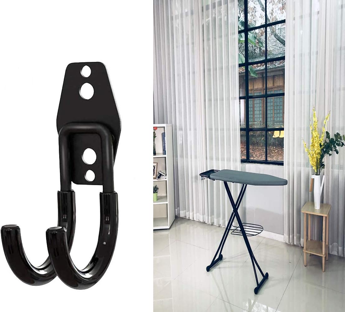 Ironing Board Hanger Wall Mount, Wall Mount Ironing Board Holder, Ironing Board Wall Holder Wall Hanger Wall Mount Wall Rack, for Laundry Rooms, Utility Rooms, Closetssaving, No Ironing Board, 2-Pcs