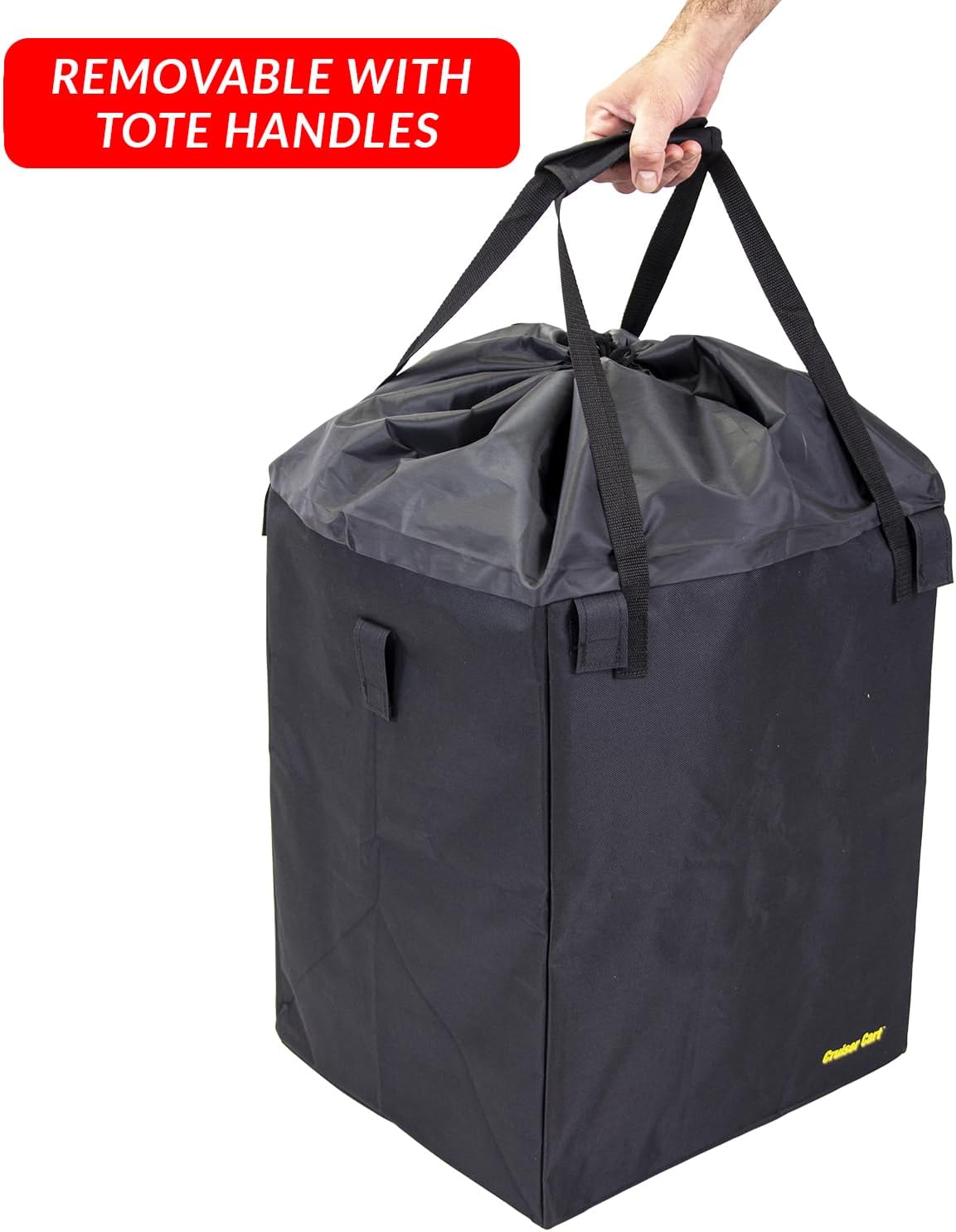 dbest Products Cruiser Cart Deluxe Premium Liner Bag 15. 5" X 17" X 20. 5" (Only Cover, Handcart not Included) Shopping Laundry with Easy Detachable Hook and Loop Attachments.