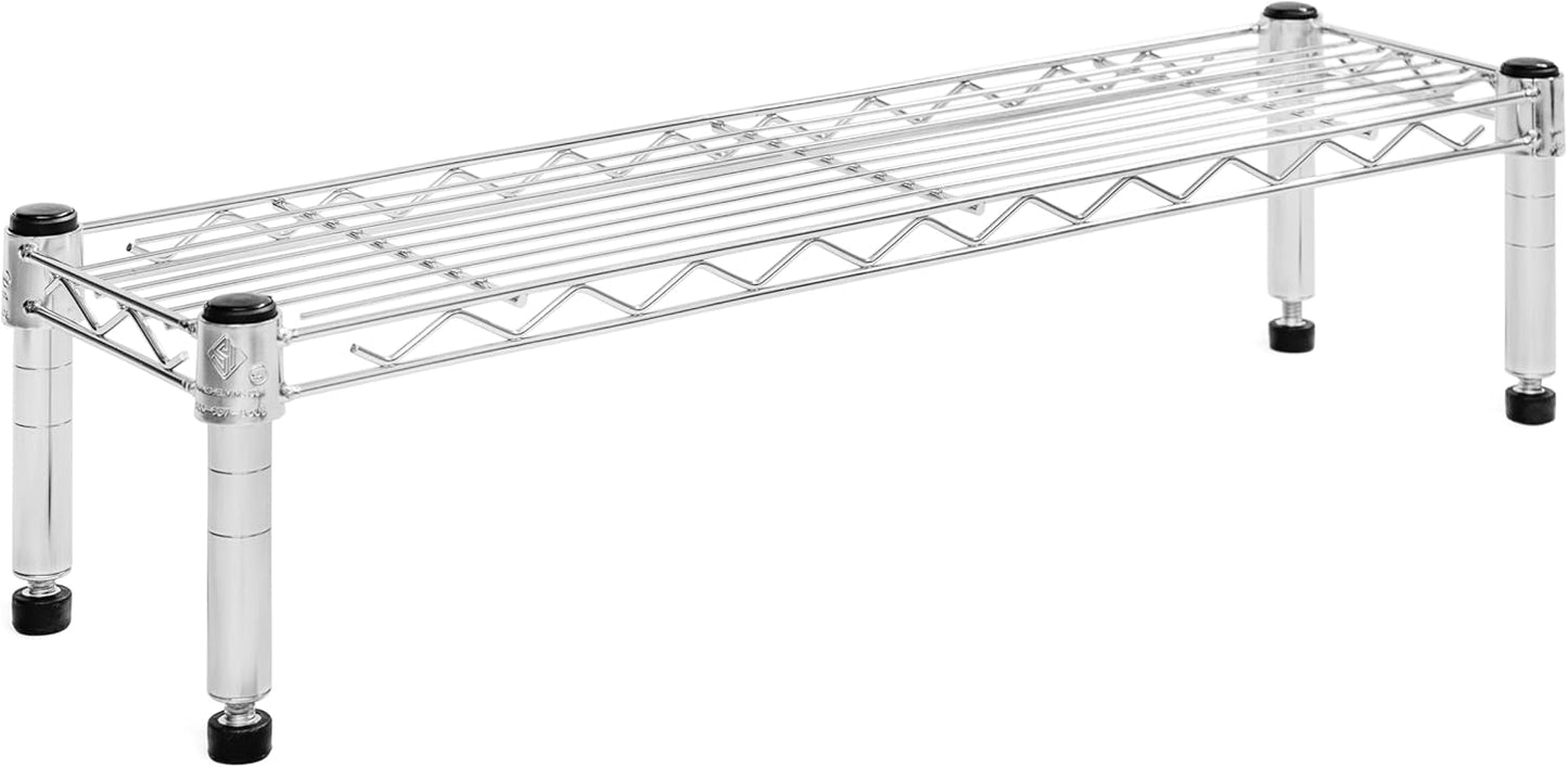 Shelving Inc. 8" d x 30" w Chrome Wire Shelving with 1 Tier Shelf, Weight Capacity 800lbs Per Shelf