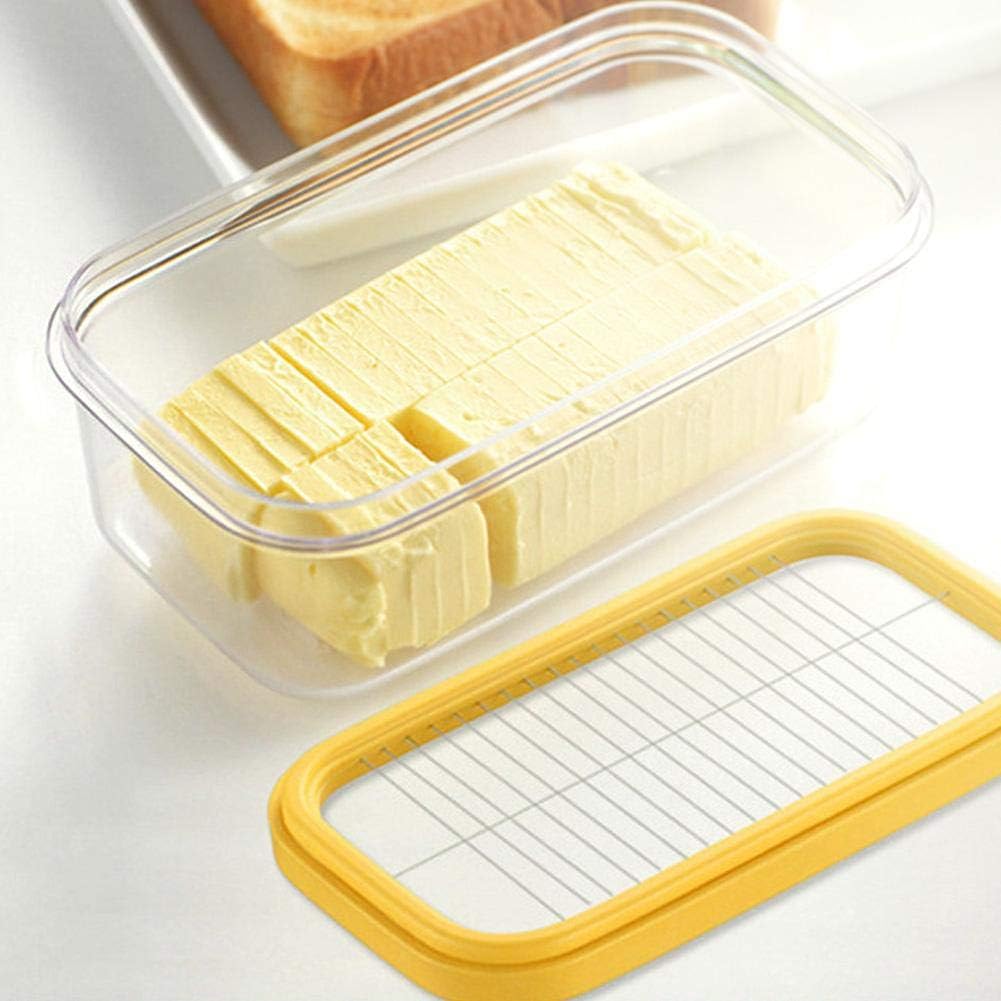 Fdit Butter Box Cheese Container Keeper With Cutting Net Food Storage Box Kitchen