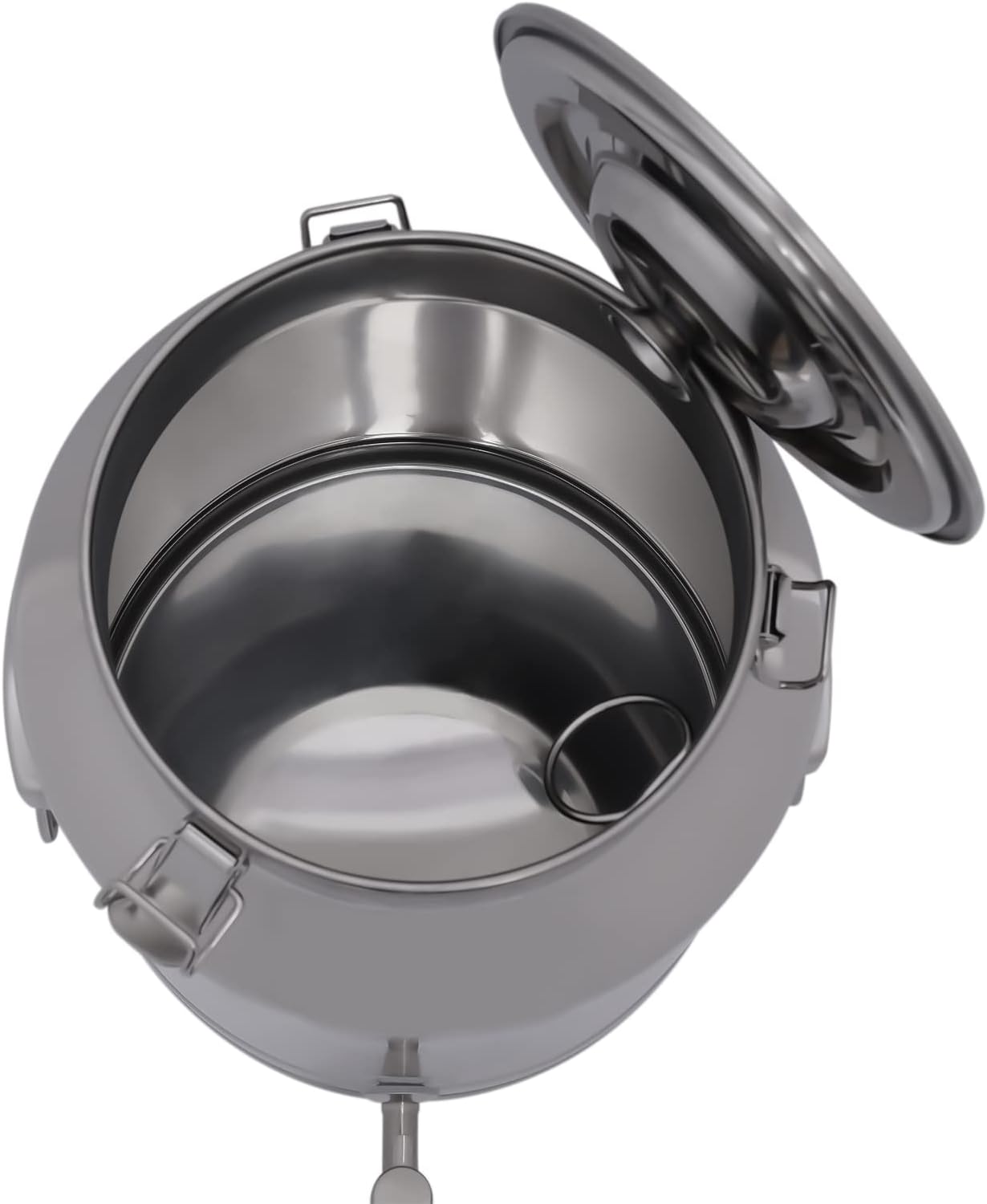 7.4Gallon Milk Can,Milk Bucket Wine Oil Rice Pail Bucket Milk Can 304 Stainless Steel Tote Jug with Sealed Lid and Spigo,For Storing Ghee, Milk, Wine,Wheat,Beans,Tea Leaves,Grains