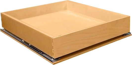 SlidingSusan Pull Out Drawer Organizer for Cabinets, Gliding Soft Close Shelves for Kitchen, Pantry, Bathroom, & Storage Organization, 9 Ply Baltic Birch, 14 Inch Wide x 21 Inch Deep