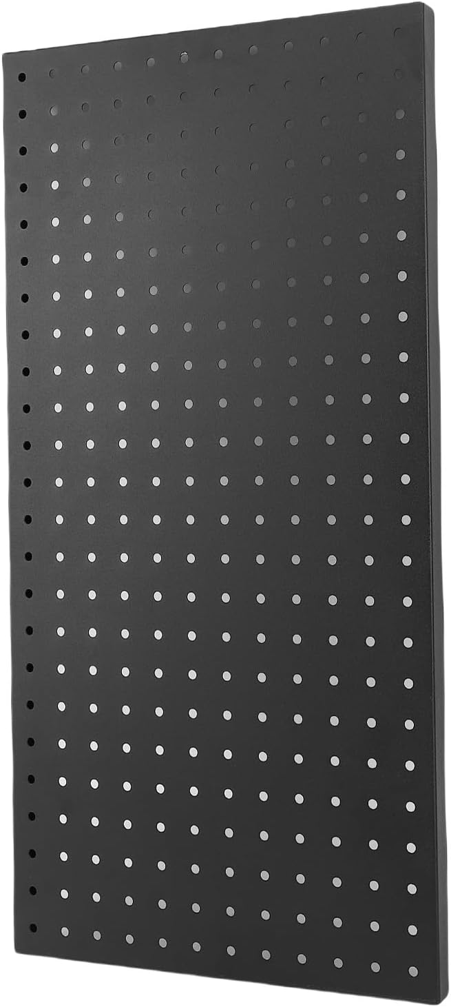 Keenso Pegboard Accessories, Metal Wall Panels Set with Hooks and Bins, Customizable Tool Storage System for Garage and Workbench