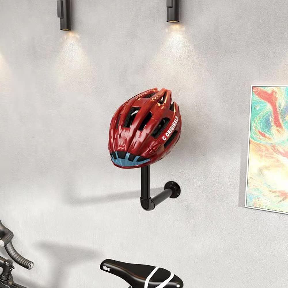 PEI Motorcycle Accessories Helmet Holder, Metal Hat Rack, Wig Storage Holder Display Stand, Helmet Hanger Rack Wall Mounted Hook for Coats