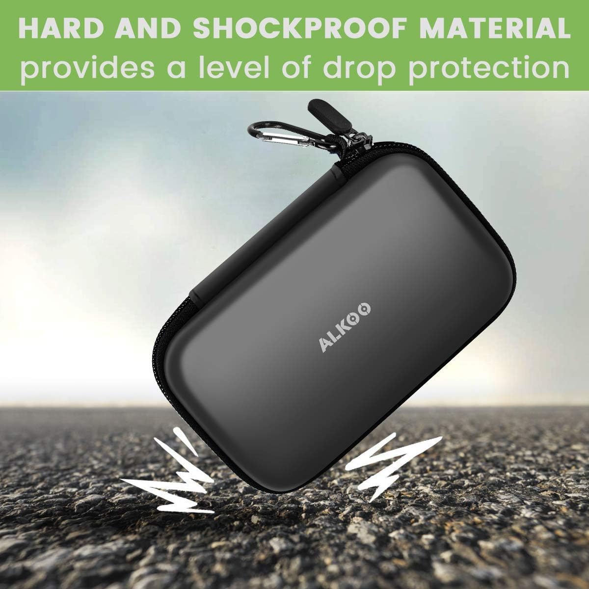 USB Flash Drive Case, SD Card Holder Compatible with Thumb Drive, Memory Cards, SDXC SDHC Storage Bag, Electronic Accessories Organizer for SanDisk for Samsung for Inland (Black)