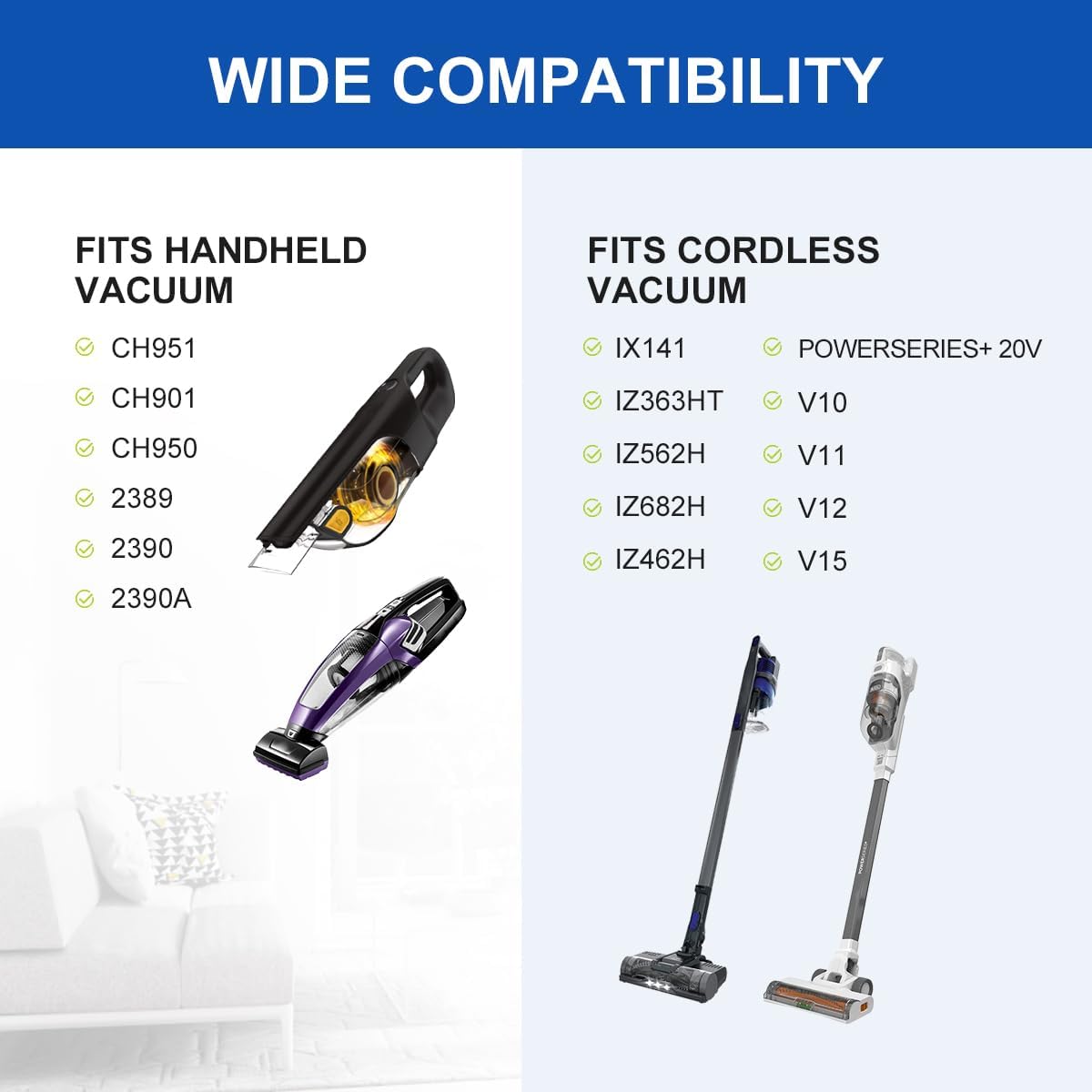 LANMU Wall Mount Holder Compatible with Shark IX141 IZ377H IZ376H IZ462H IZ163H IZ363HT IZ682H Pet Cordless Stick Vacuum, Handheld Vac CH951 and V10 V11 V12 V15 Vacuum Cleaner