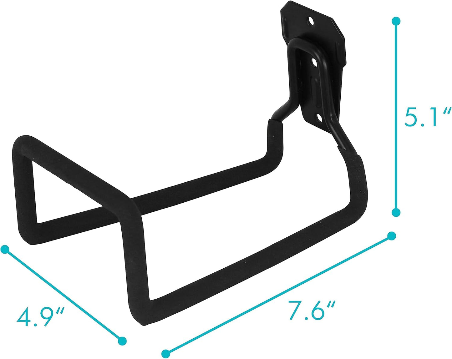 PHYEX 2 Pack Garden Hose Holder Wall Mount, Metal Hanger With Protective Coating, Water Hook for Outside Yard, Fits 50-100 ft Expandable Hoses, Perfect for Outdoor Storage Needs