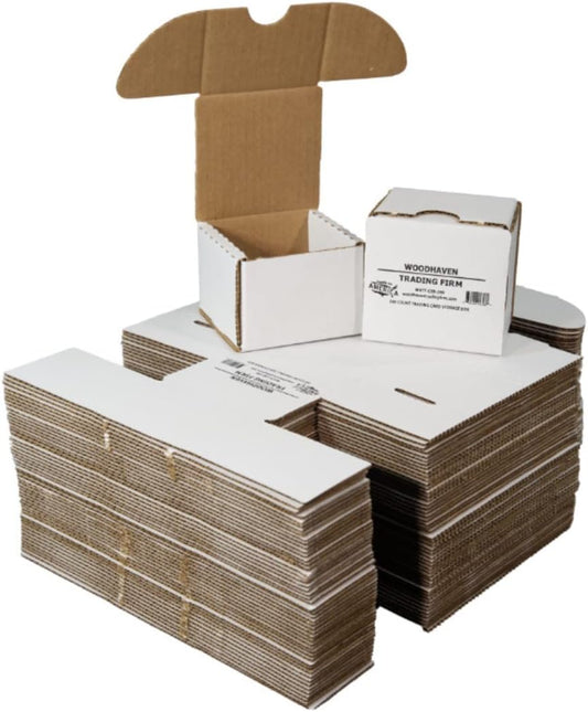 50-Pack • 200-count Hidden-Tuck • Woodhaven Trading Firm Brand Trading/Gaming Card Storage Box