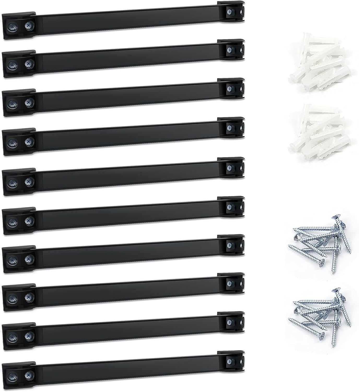DGSL Magnetic Tool Holder Strip 10 Pack, 12In Heavy Duty Tool Organizer Magnetic Strip, Tool Magnet Bar For Garage Tool Organization