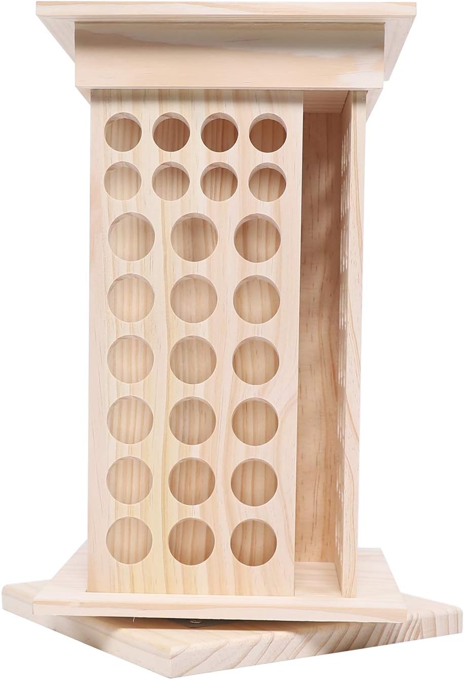 Rotating Essential Oils Storage Rack,8 Tiers 104 Slot Oil Bottle Display Storage Organizer,Hold 5ml & 15ml Bottles,for Home, Beauty Salon, Perfume Store