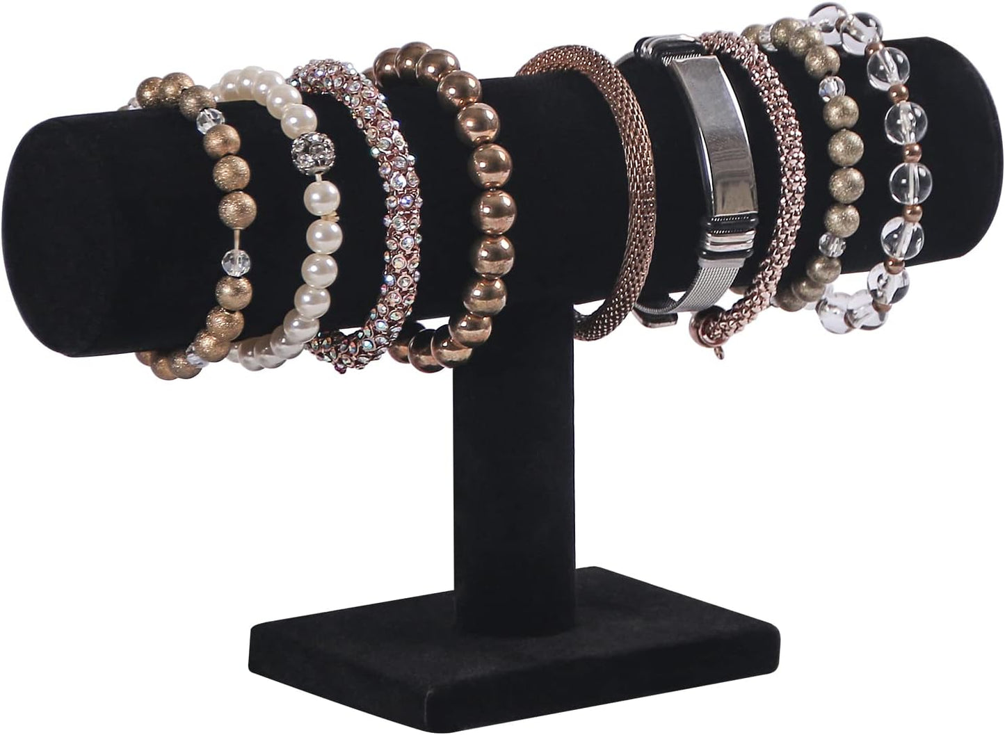 Coward Bracelet Holder Organizer for Show Jewelry Display Boutique Watch Stand for Selling Organization Storage (Detachable Back Velvet)