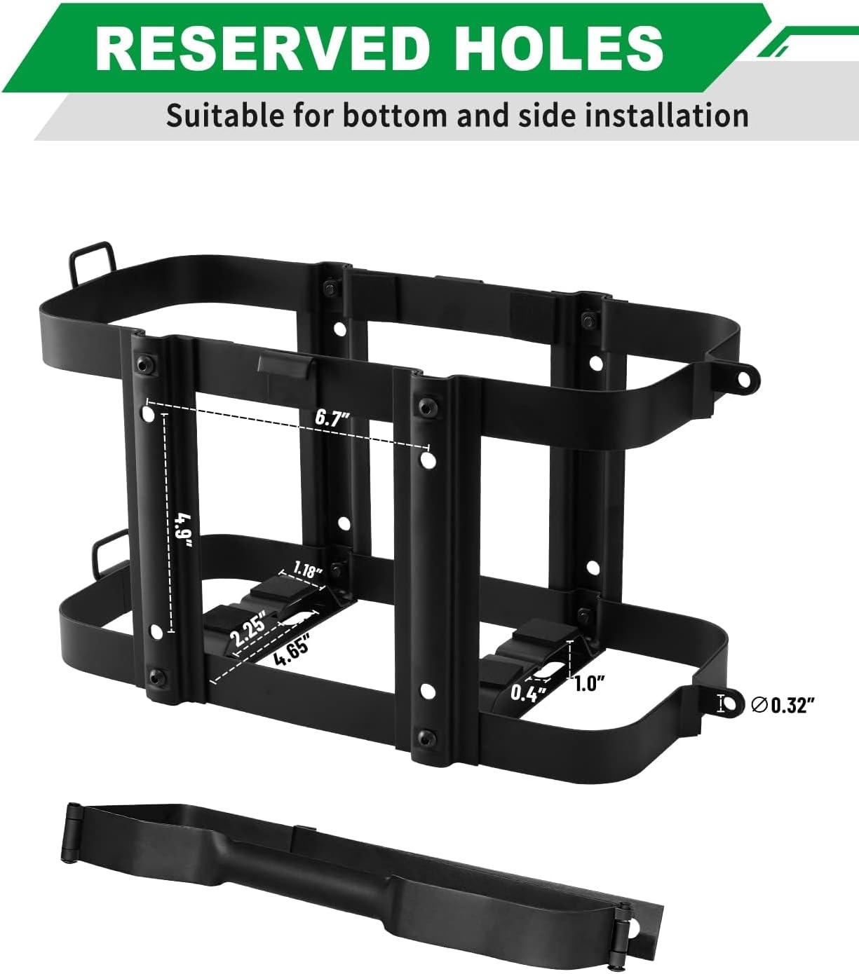 5 Gallon Water Storage Containers Holder Mount - Only Fit for Scepter Water Container and Fuel Can 20L - Lockable Mounting Bracket for Camping, RV, and Overlanding