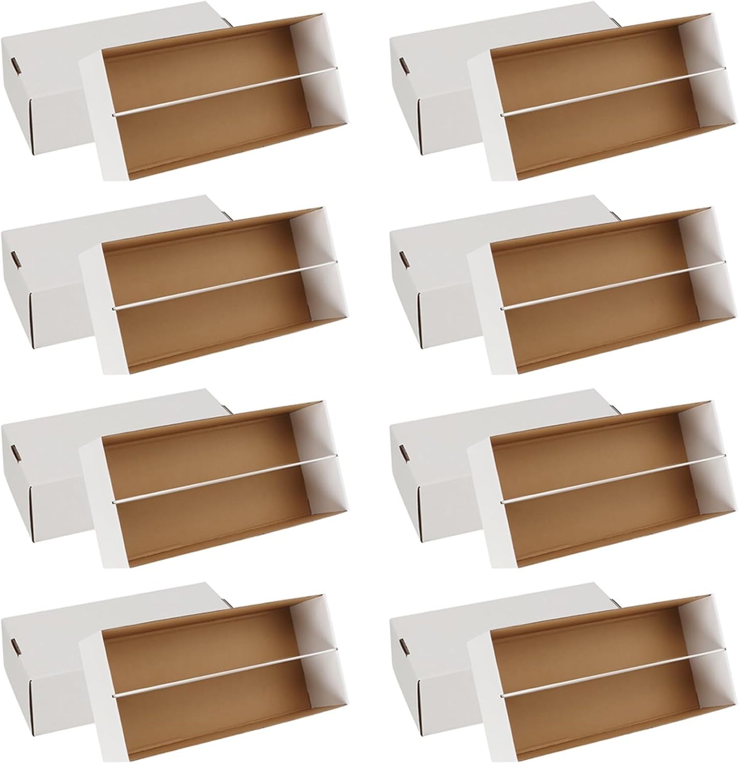 Trading Card Storage Box, 1600 Count Card Storage Boxes, Bulk Cards Storage Box Sports Cards Cases Graded Cardboard Boxes for Basketball Sports Collector (8 Set)