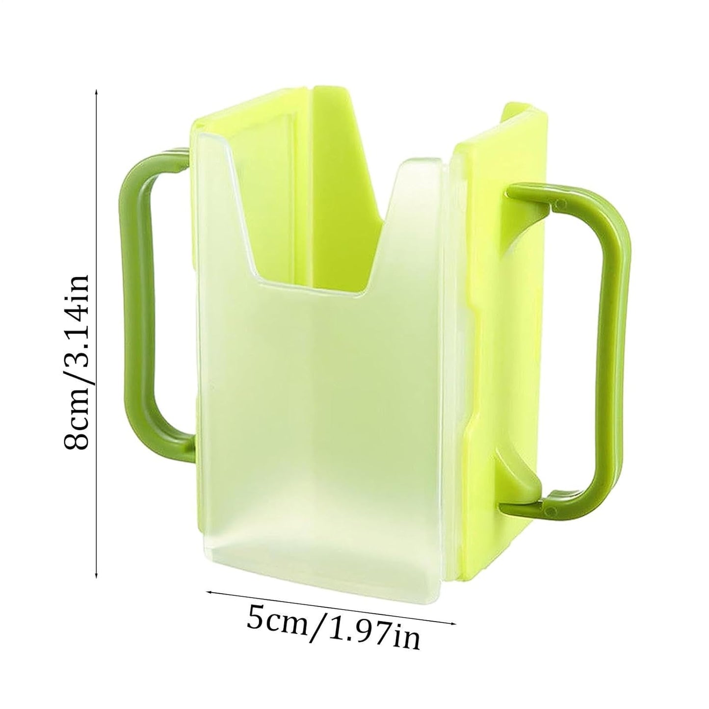 Milk Carton Holder with Handle 8x5cm Reusable Juice Box Holder No Squeeze Adjustable Food Pouch and Milk Box Rack for Kids No Spill