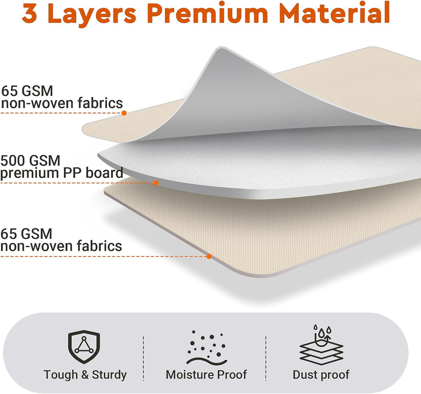8 Pack Bed Sheet Closet Organizers and Storage,Sturdy Foldable Storage Containers with Window and Label,Storage and Organization for Bedding Sheets,Duvet Covers,Blankets (Beige)