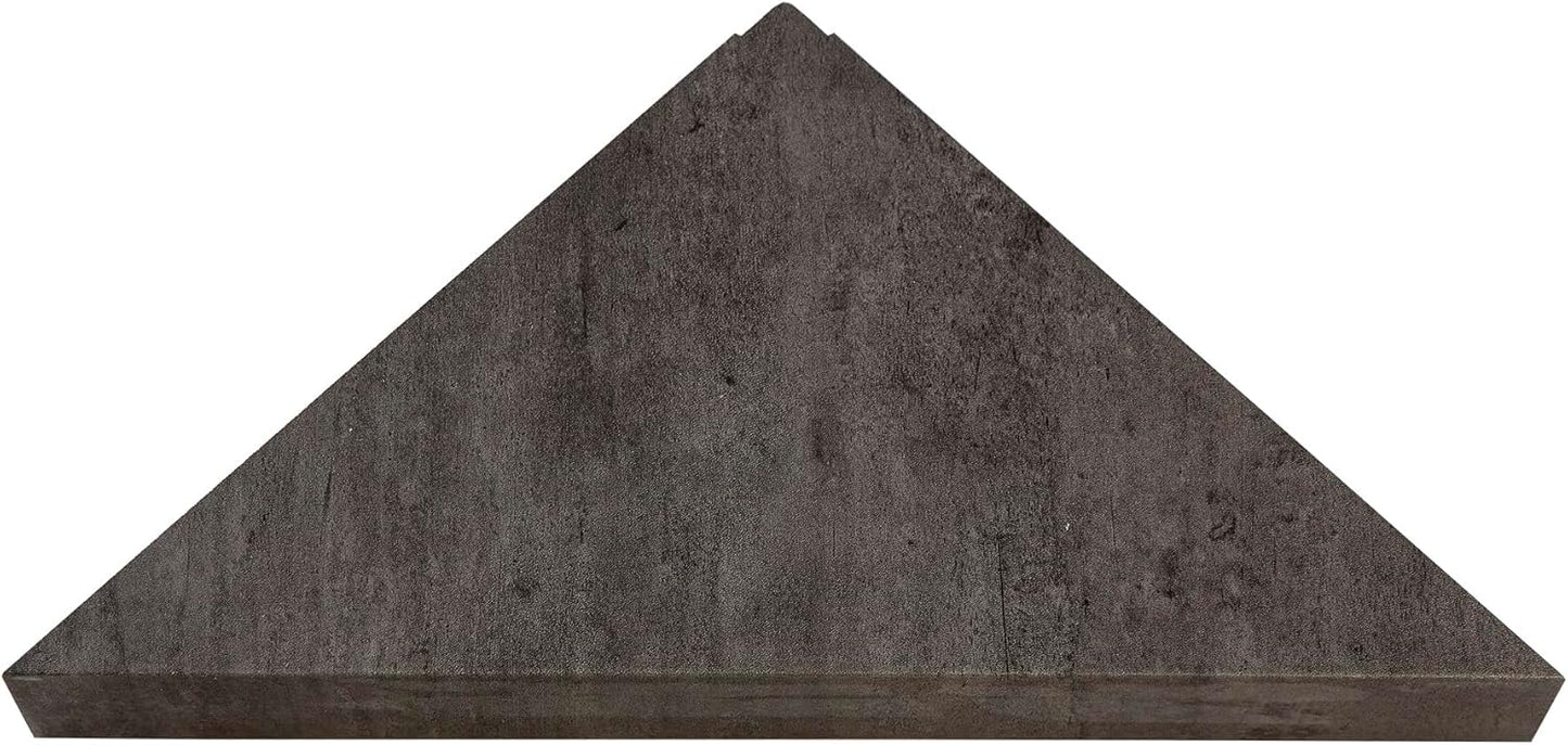 Palisade Vinyl Waterproof Corner Shower Shelf in Ashen Slate