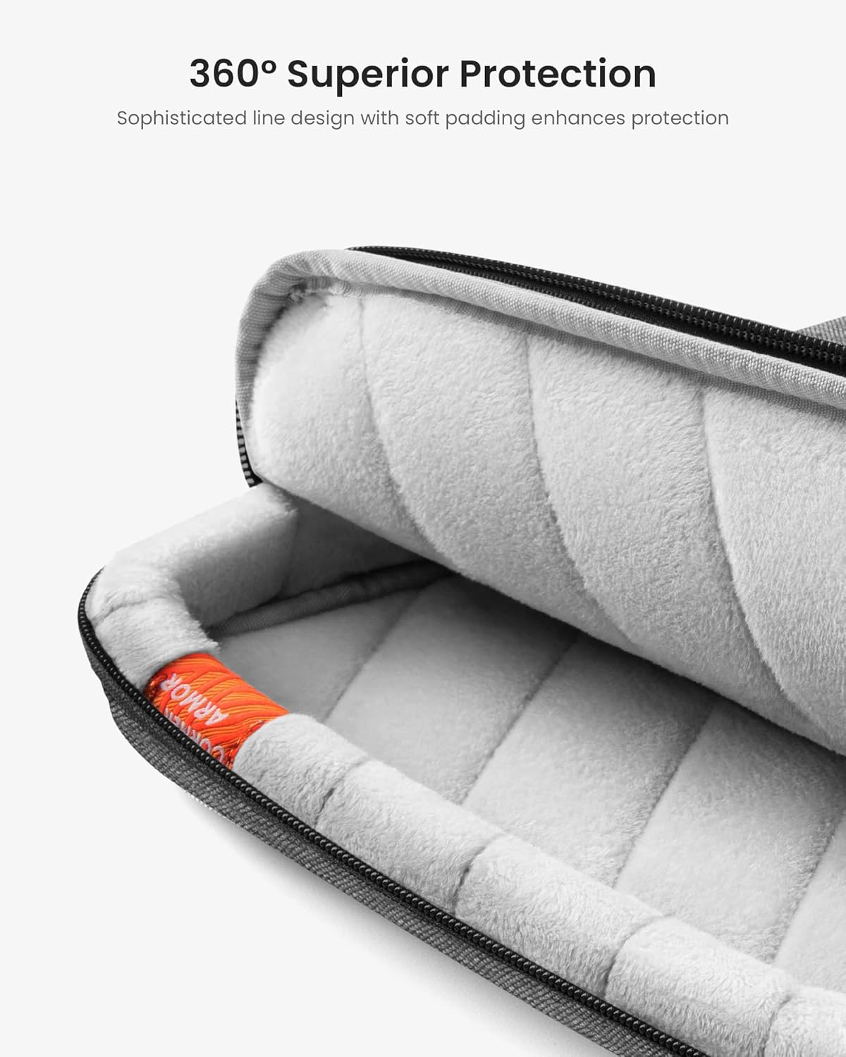 tomtoc 360 Protective Laptop Shoulder Bag for 13 Inch 2025 MacBook Air M4/A3240, M3/A3113, M2/A2681, M1/A2337, MacBook Pro M2/M1, 13-in Surface Pro 11th AI/10/9, Water-Resistant Accessory Case
