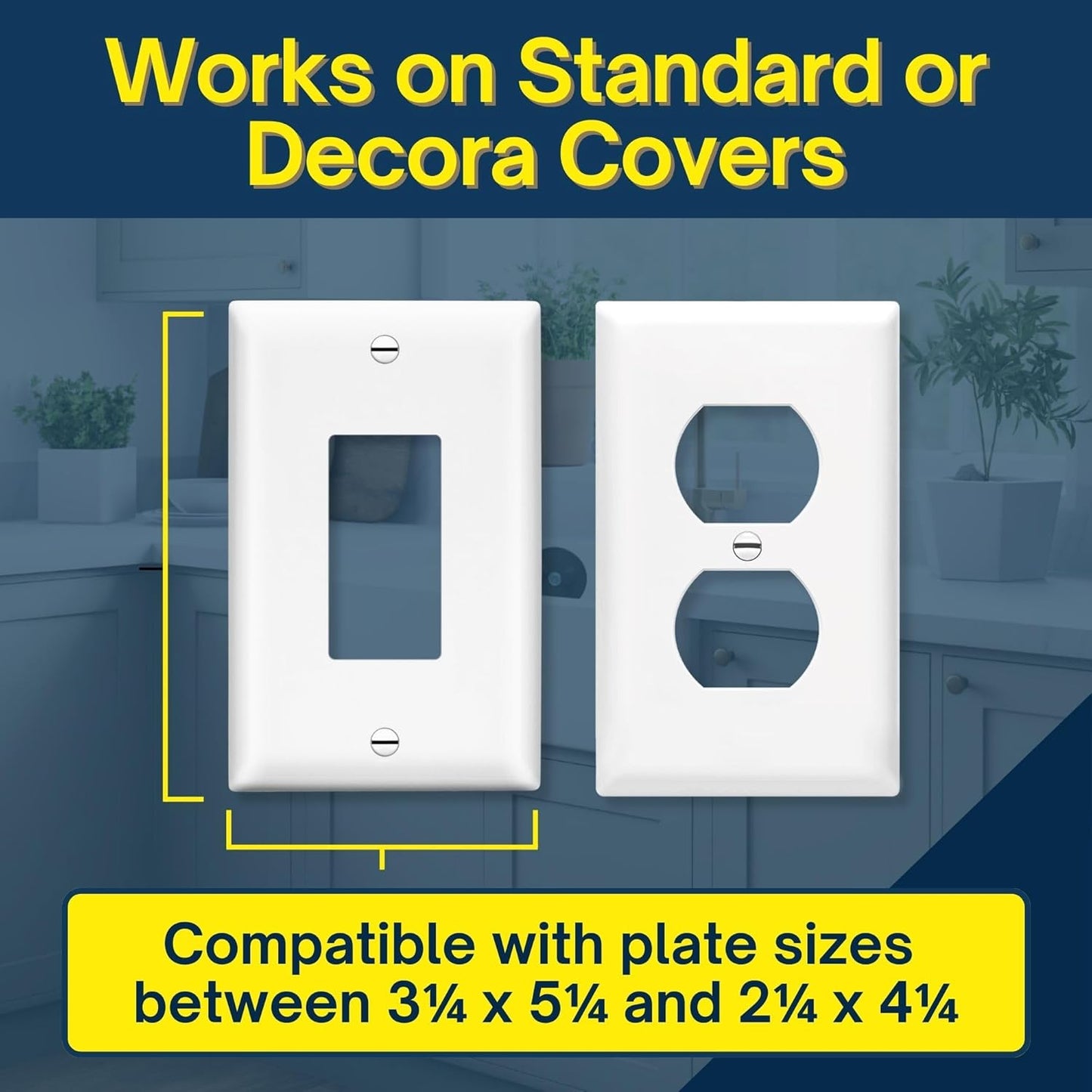 BeraTek Power Perch Wall Outlet Shelf with Cord Storage Strap - Declutter & Reclaim Bathroom Counter Space - Echo Dot Stand, Homepod Mini Wall Mount, Smart Home Devices Organizer - White, 4-Pack