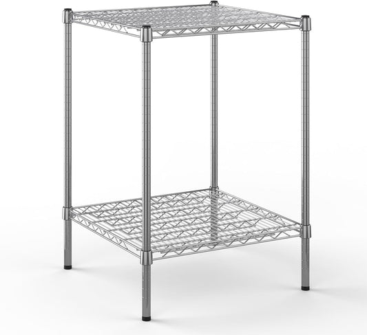 24" Deep x 24" Wide x 34" Height Wire Shelving Kit | 2-Tier | NSF Commercial Storage Rack Unit