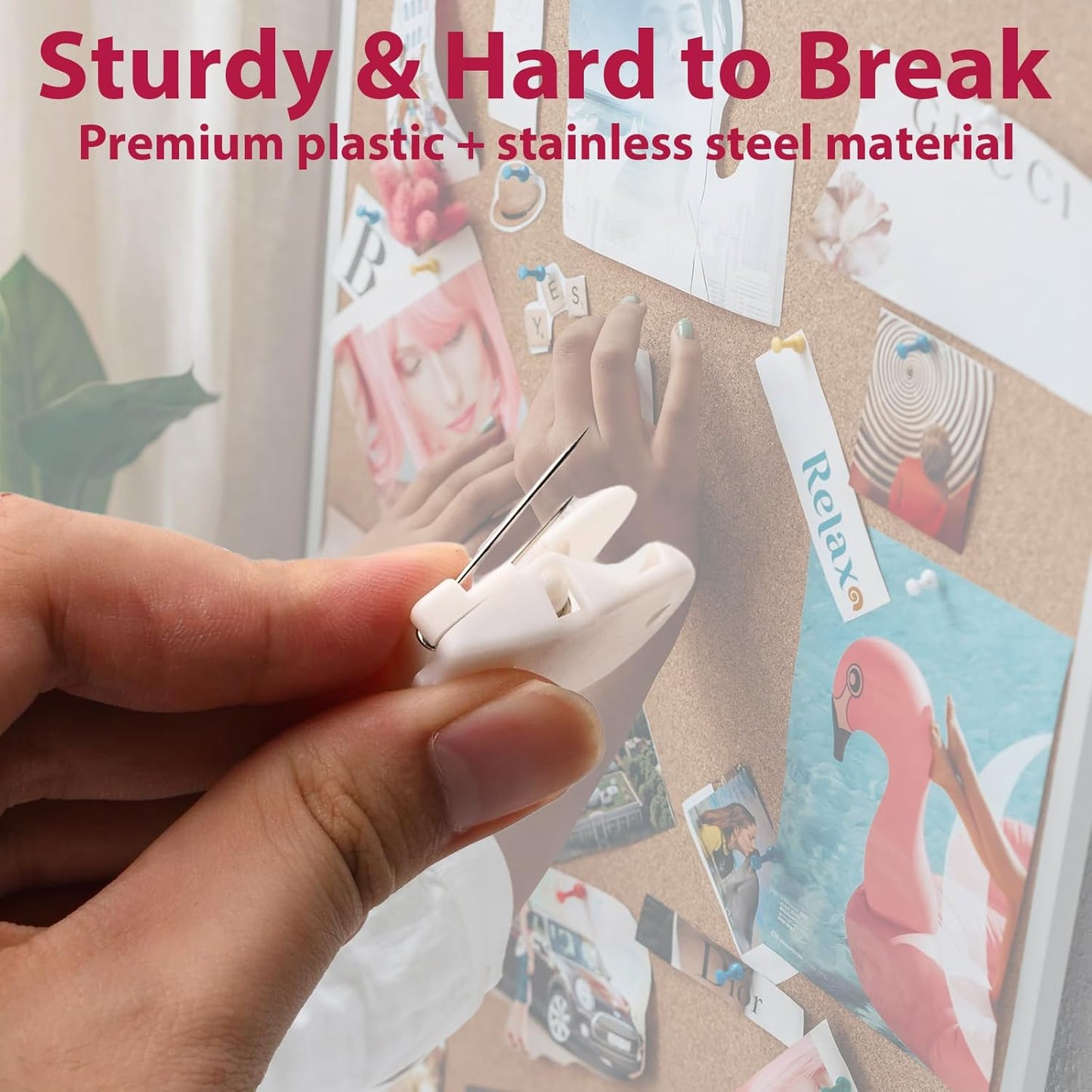 15 Pcs Cubicle Clips Plastic Cubicle Hooks for Fabric Wall Panel Picture Hangers Pins for Hanging Photos Frame Notes Memos Messages Office Home Use (White)