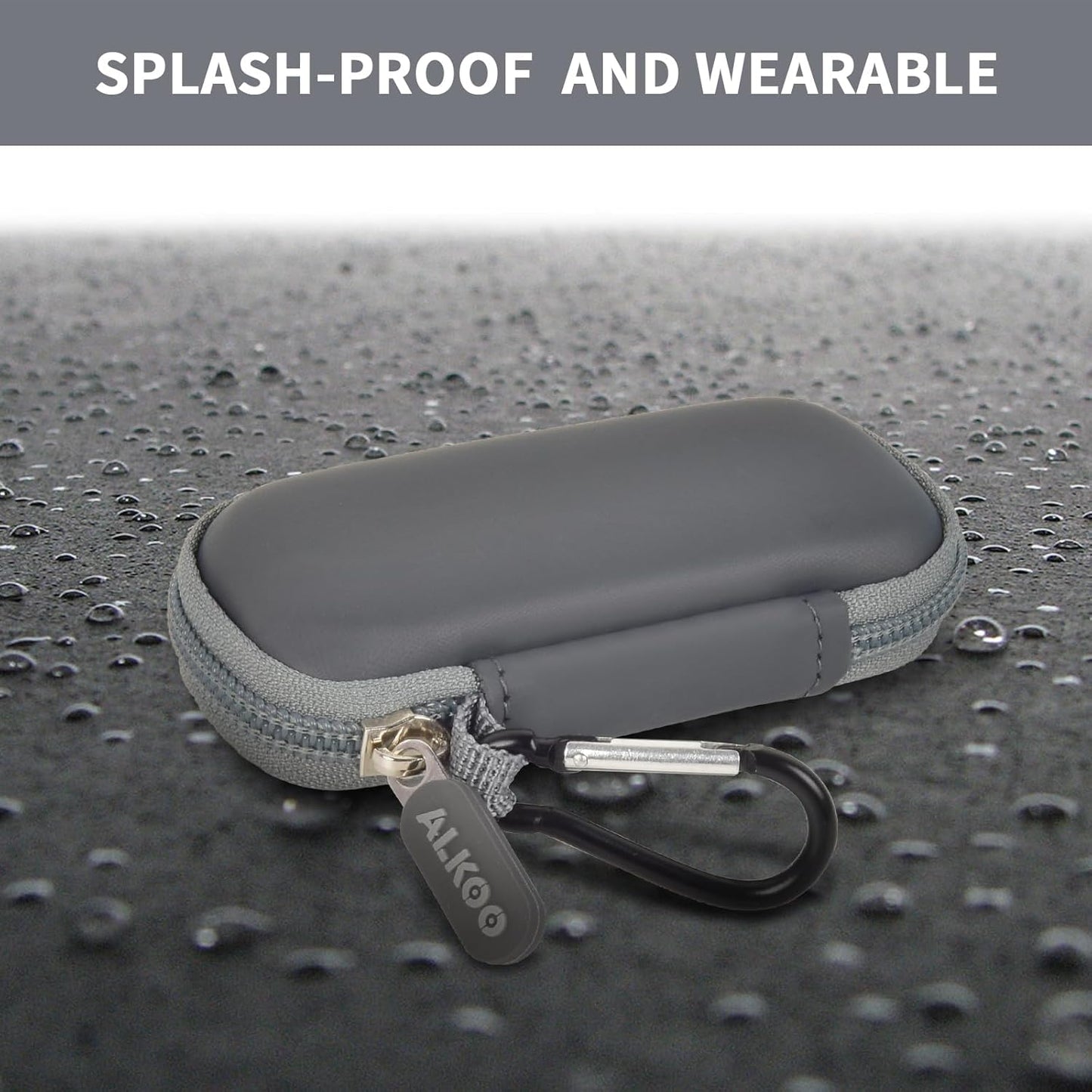 USB Flash Drive Case, SD Card Holder Compatible with Thumb Drive, Memory Cards, SDXC SDHC Storage Bag, Electronic Accessories Organizer for SanDisk for Samsung for Inland (Dark Grey)