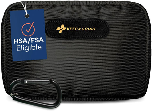 KeepGoing Travel First Aid Kit for Car, Home, Hiking, Camping and Outdoor Emergencies - First Aid Kit Travel Size TSA-Approved