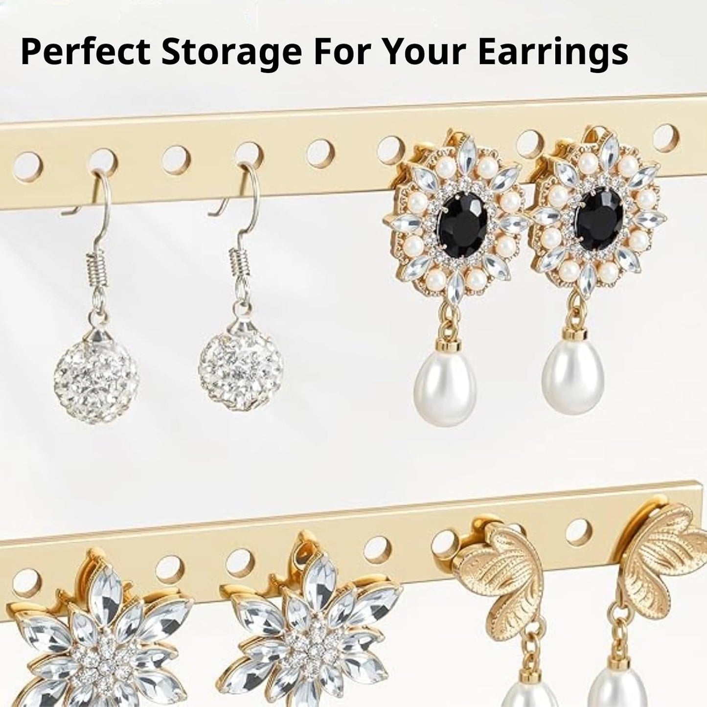 3 Tier Jewelry Holder Organizer, Necklace Display Stand, Height Adjustable Jewelry Tower for All Earrings, Bracelets, Watches, Rings