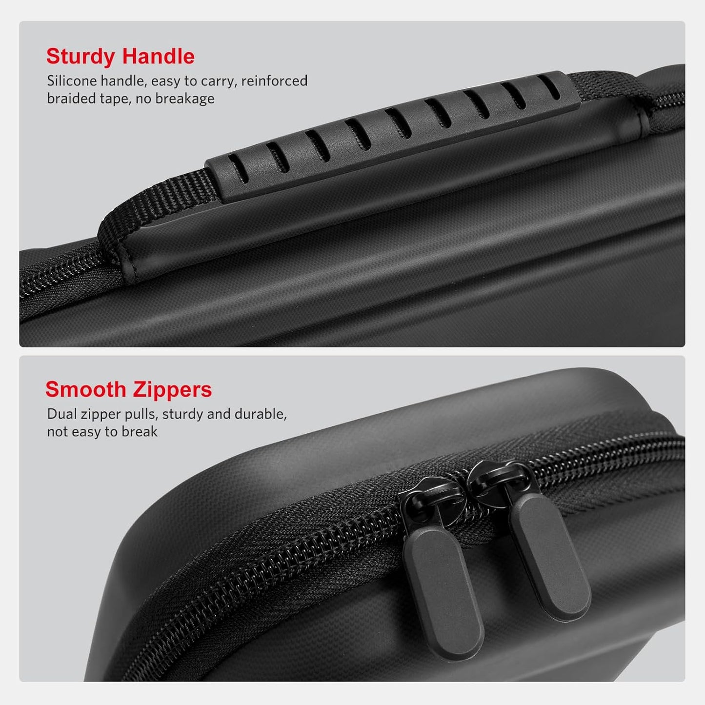 CoBak Large Capacity Carrying Case for Nintendo Switch 2 (2025) - 3 in 1 Accessories Bundle with 2 Screen Protectors, Thumb Grip Caps, 24 Game Cartridges, Hard Shell Portable Travel Pouch, Black