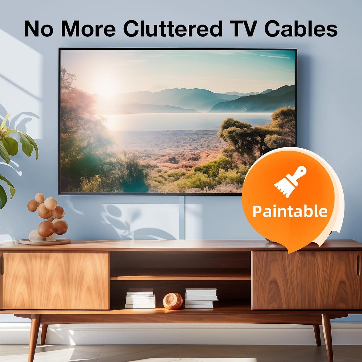 Delamu 157in Cord Hider, Cord Cover Wall Cable Management, Paintable Wire Cover for Cords, Cable Hider Raceway Kit, Cable Cover Concealer, Wire Hiders for TV on Wall, 10 X L15.7 W1.18 H0.6in, Grey