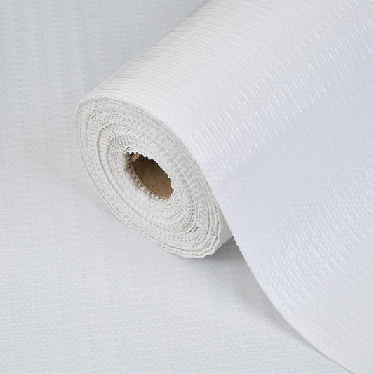 Drawer Shelf Liner for Kitchen Cabinets, Non Adhesive Slip Resistant Shelf Paper Easy to Clean, Strong Grip Thickened Waterproof Washable Mats for Pantry Shelves Cupboard Dresser(White, 24 in x 30 FT)