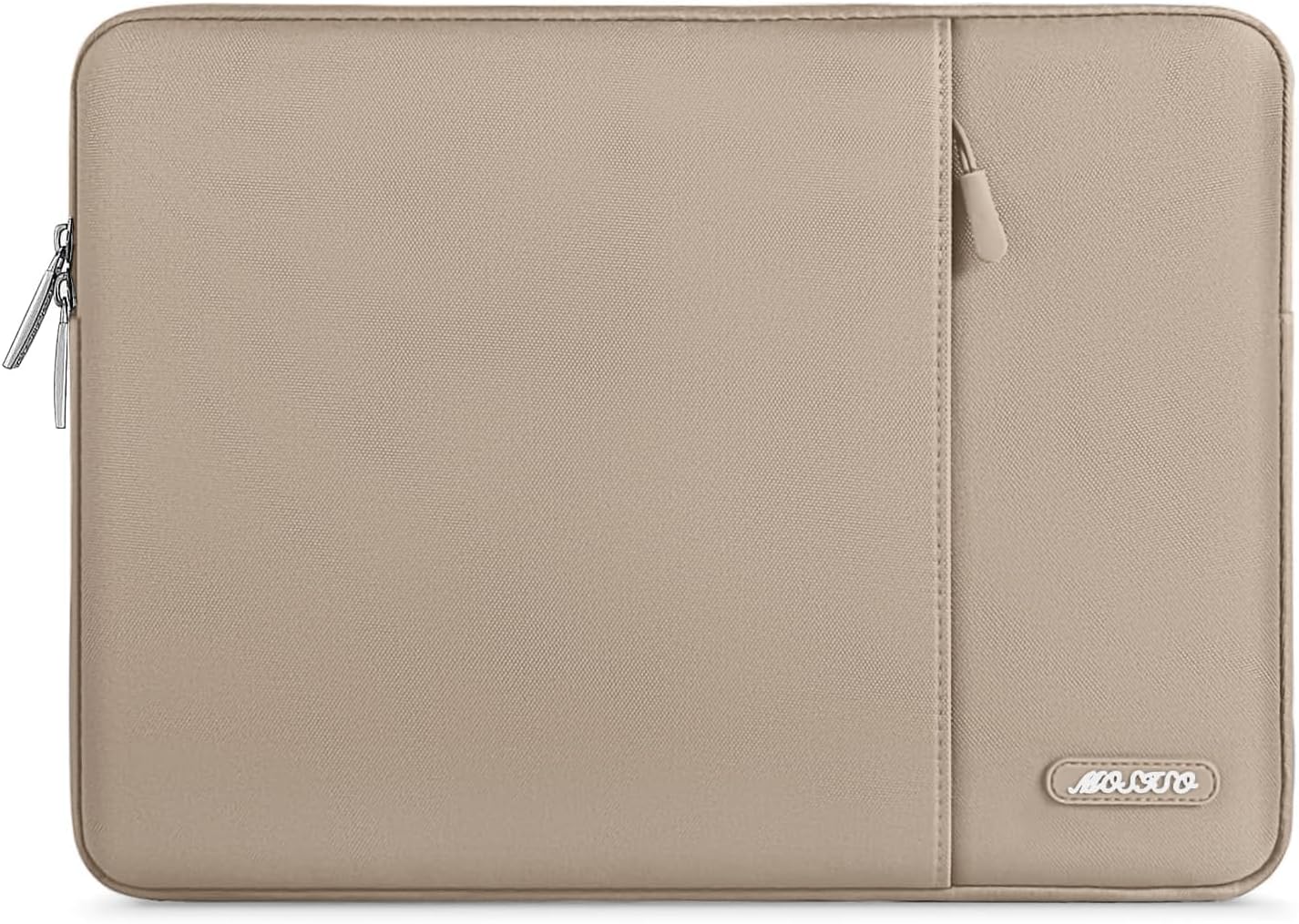 MOSISO Laptop Case 14 inch, 14 inch Laptop Sleeve Compatible with HP Lenovo Dell ASUS Acer, HP Stream, Dell Latitude, Lenovo IdeaPad, Polyester Vertical Computer Sleeve Bag with Pocket, Taupe Brown