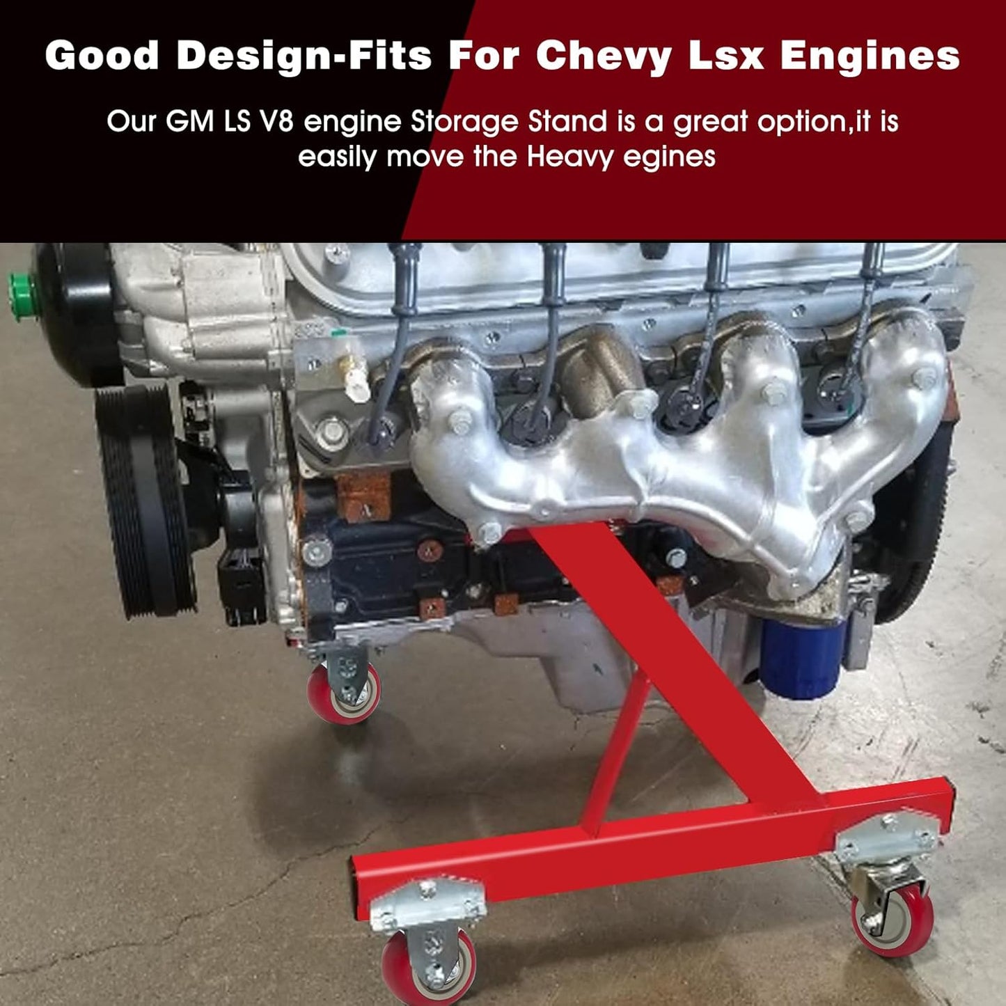 Rolling Engine Storage Stand Fits GM Chevy V8 LSx