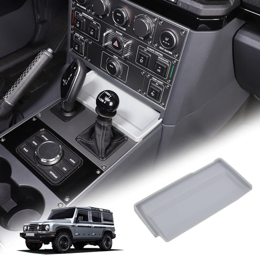 Gear Shift Center Console Front Tray Organizer Compatible with INEOS Grenadier 2020-2024, Center Console Organizer Insert Tray Accessories (Gray)