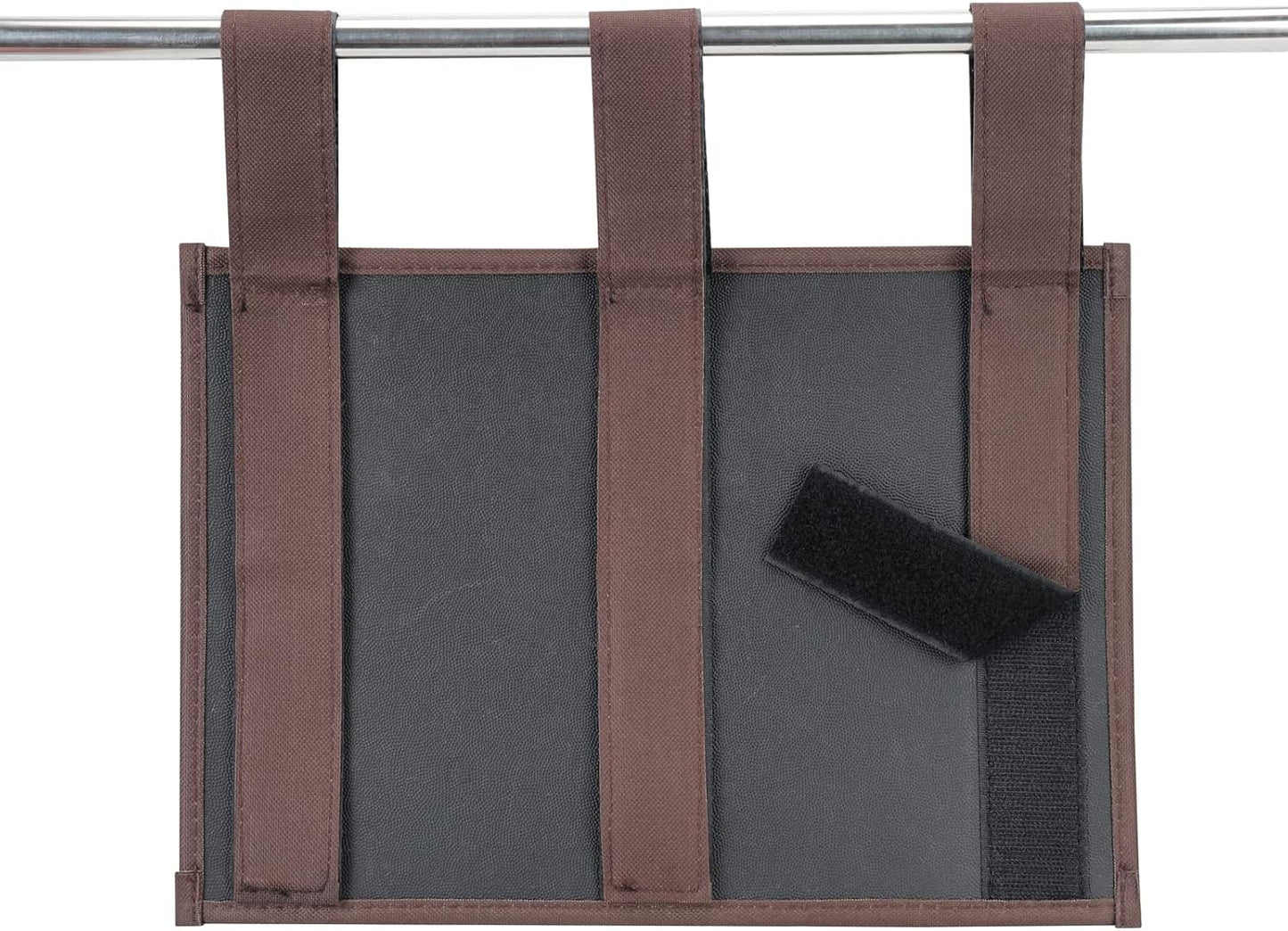 Hanging Bedside Caddy, Bedside Storage Organizer for Magazine, Phone, Remote control (Classic4 Pockets-Coffee)