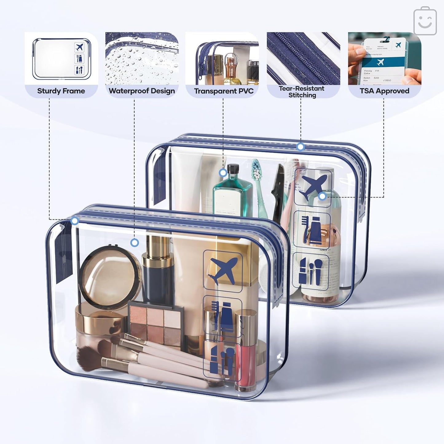Veken 9/11 Set Compression Packing Cubes for Travel Essentials,Compressible Expandable Large Luggage Suitcase Organizer Bags for Clothing,Durable Space Saver Storage Bags(Dark Blue Floral)