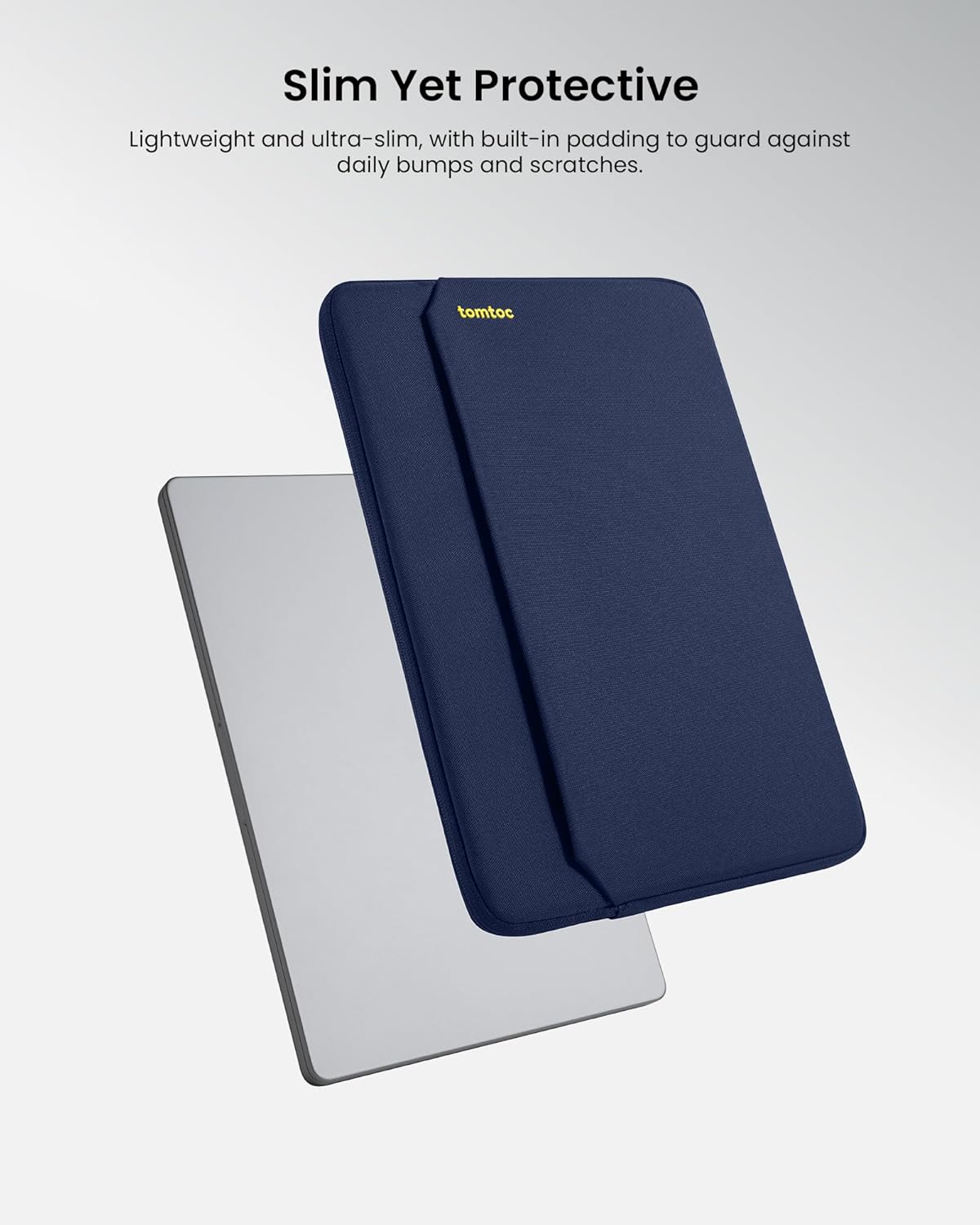tomtoc Slim Laptop Sleeve for 13.5-14.3 Lenovo, HP, ASUS, Dell, Acer Laptop Notebook, Vivobook/Zenbook 14, Water-Resistant Protective Case for 13.8 Inch Surface