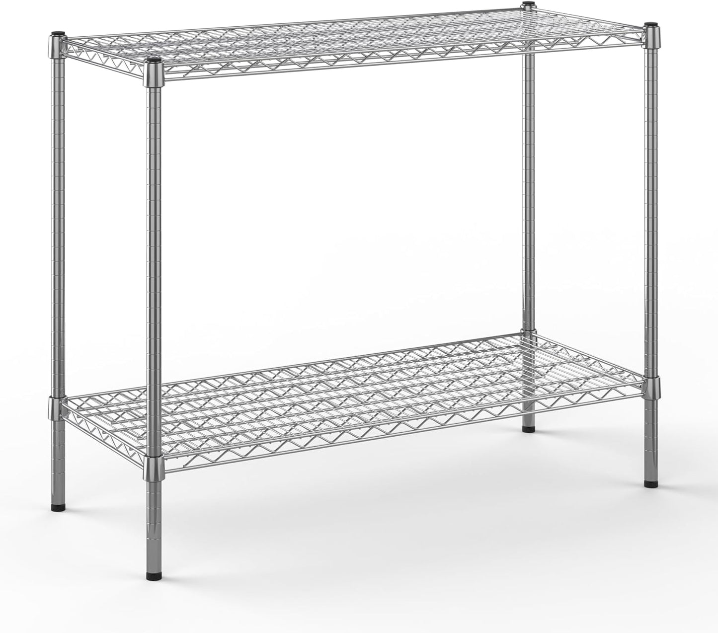 18" Deep x 42" Wide x 34" Height Wire Shelving Kit | 2-Tier | NSF Commercial Storage Rack Unit
