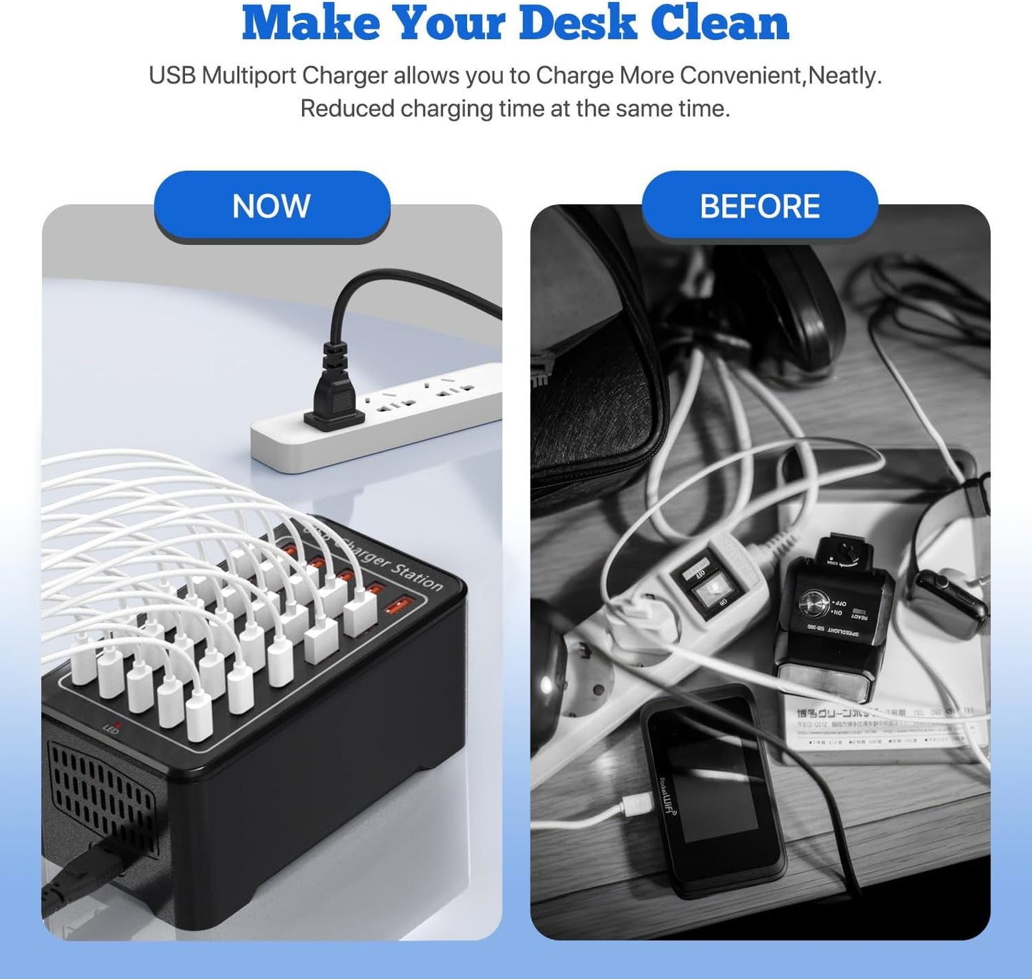 USB C Charging Station,150W 30 Ports USB C Charger【15USB-C + 15USB-A】,Multiple Devices Charger Compatible with Samsung/iPhone/iPad/Google Pixel/Tablets and Other USB Electronics