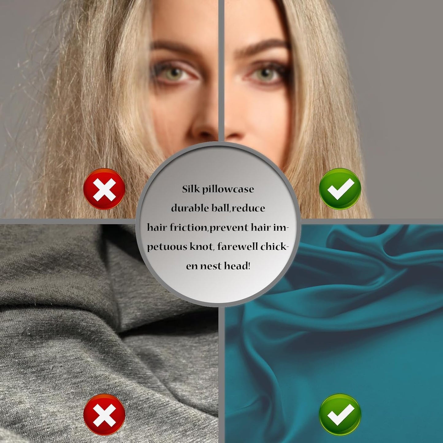 Silk Pillow Cases 2 Pack Soft Breathable and Sliky Queen Size Pillow Cases Set of 2,Natural Mulberry Satin Silk Pillowcase with Hidden Zipper for Hair and Skin (Teal,20"X 30",2pcs)