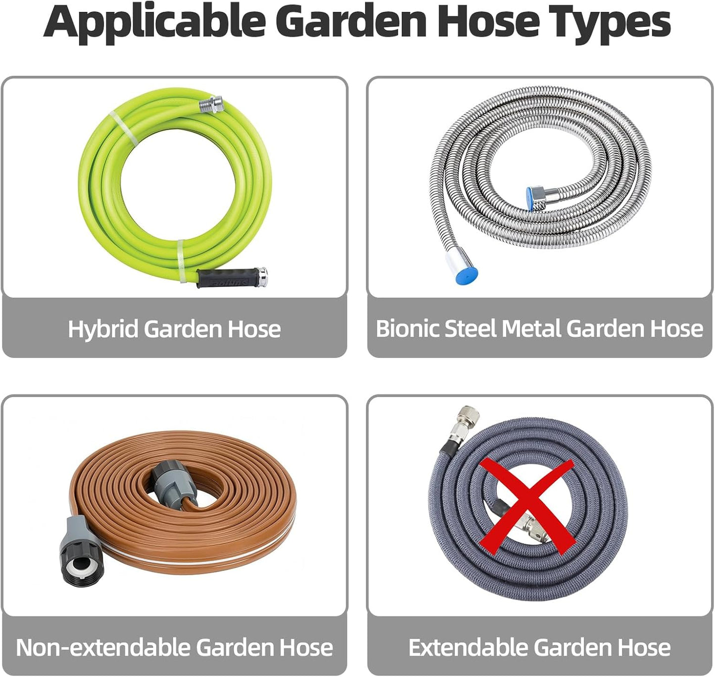 Garden Water Hose Reel Cart,Holds 50-60 Ft of 5/8 Inch Hose, Portable Hose Pipe Holder for Outside
