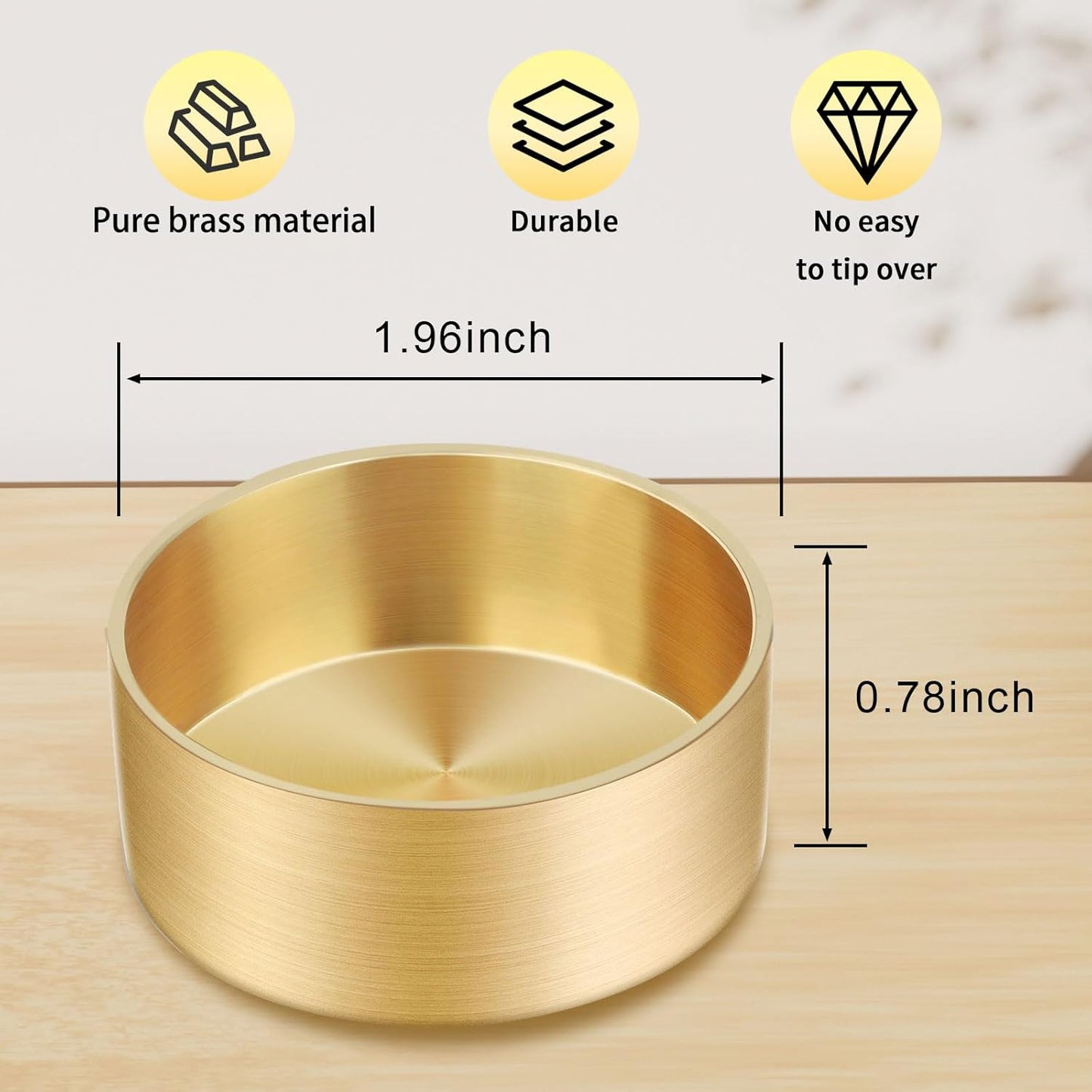 Ring Holder, Jewelry Dish, Small Jewelry Box, Ring Dish Engagement Gift, Mini Gold Brass Bowl