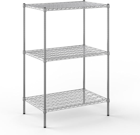 24" Deep x 36" Wide x 54" Height Wire Shelving Kit | 3-Tier | NSF Commercial Storage Rack Unit