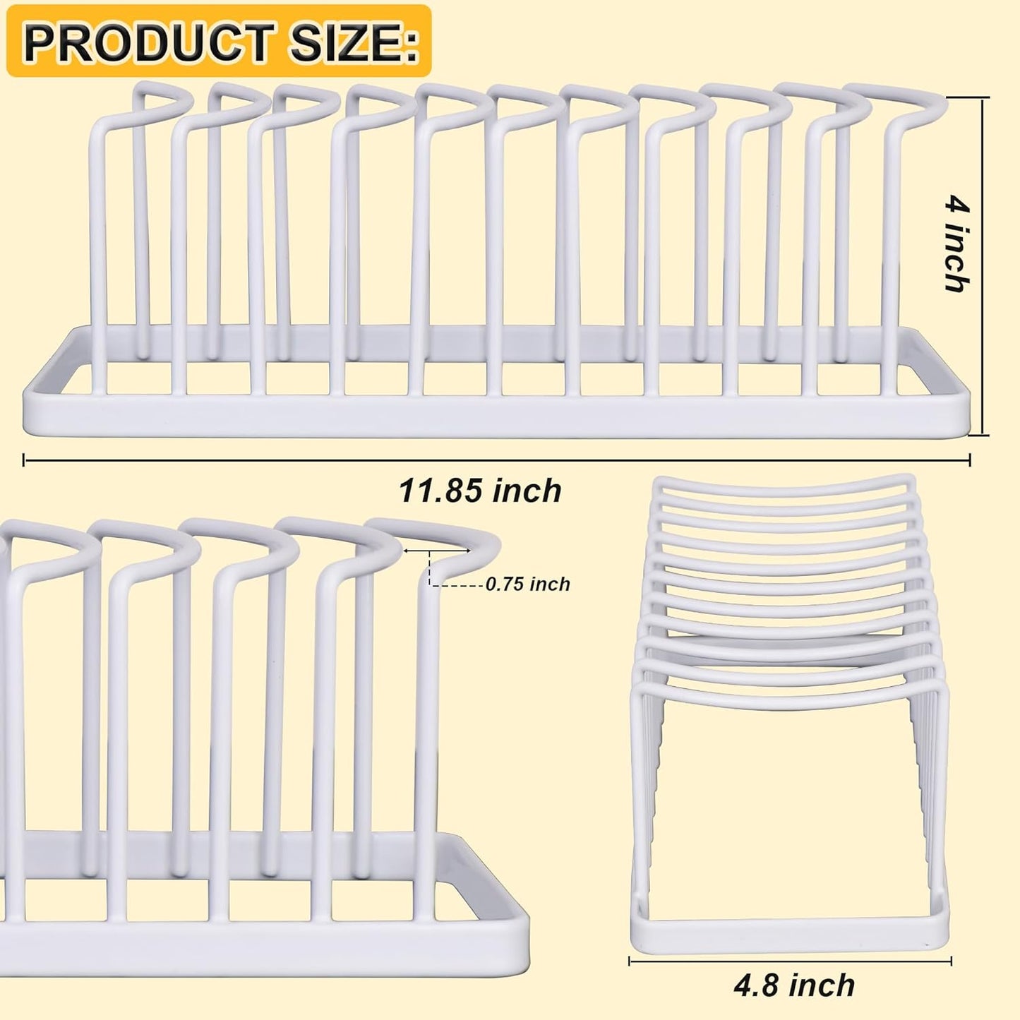 Hat Organizer for Baseball Caps - Space Saving Hat Stand Hold 10 Caps - Premium Metal Hat Rack for Baseball Caps Display & Organizer Neat and Orderly - Hat Organizer for Closet
