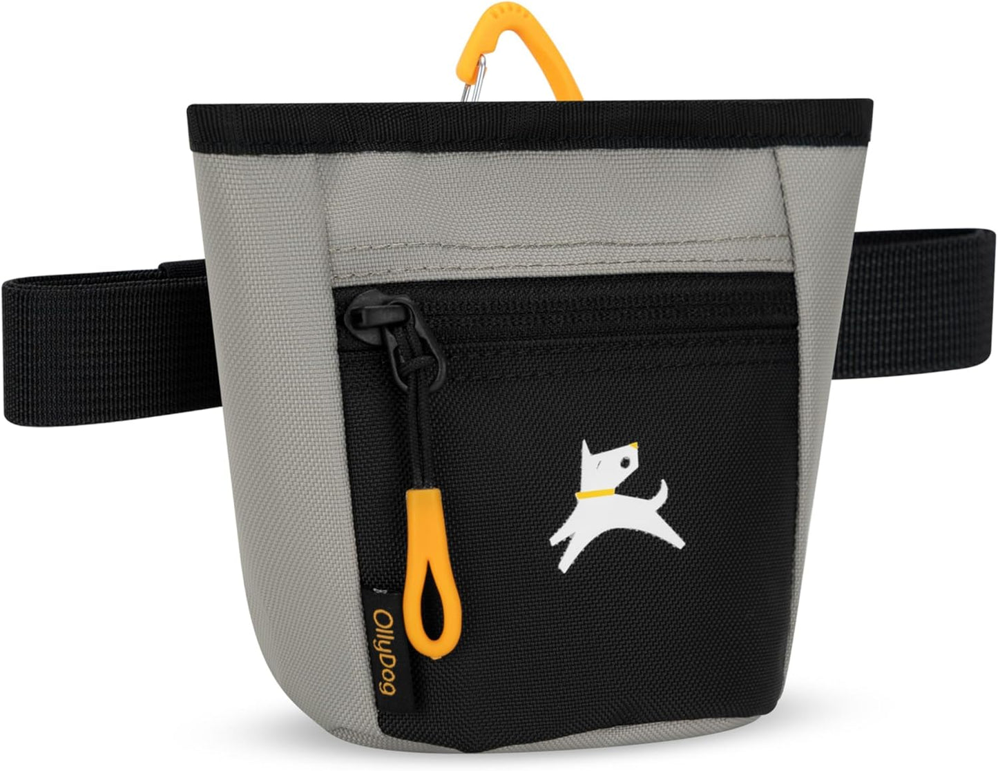 OllyDog Goodie Treat Bag, Dog Treat Pouch, Waist Belt Clip for Hands-Free Training, Magnetic Closure, Dog Training and Behavior Aids, Three Ways to Wear (Wet Weather)