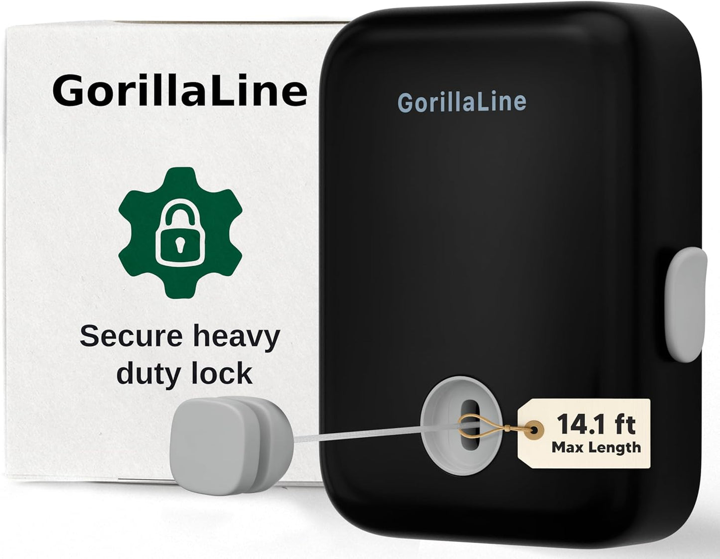 GorillaLine - Retractable Clothesline Indoor Outdoor Clothes Line - Heavy Duty Clothes Drying Laundry Line - Wall Mounted Drying Rack - Air Dry Clothing