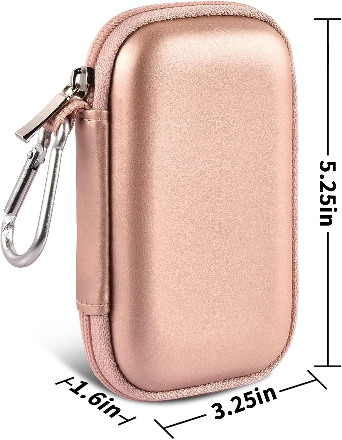 Hard Case Compatible with SanDisk Extreme PRO 500GB 1TB 2TB 4TB Portable External SSD. Carrying Travel Holder for Crucial X8 Solid State Drive (Box Only)-Rose Gold